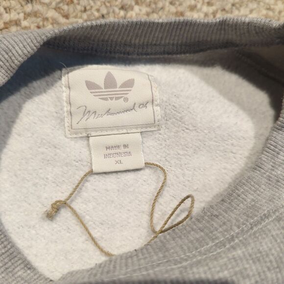 Adidas Muhammad Ali Sweatshirt Mens XL Gray Crewneck Float Like A Butterfly - Picture 5 of 10